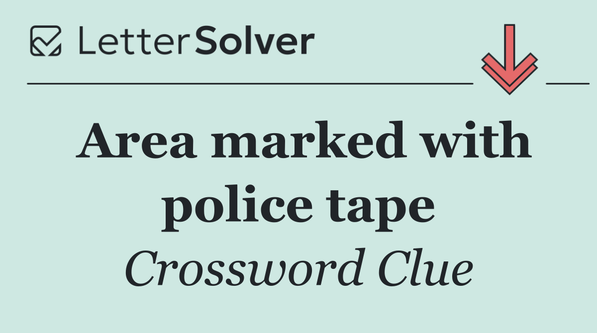 Area marked with police tape