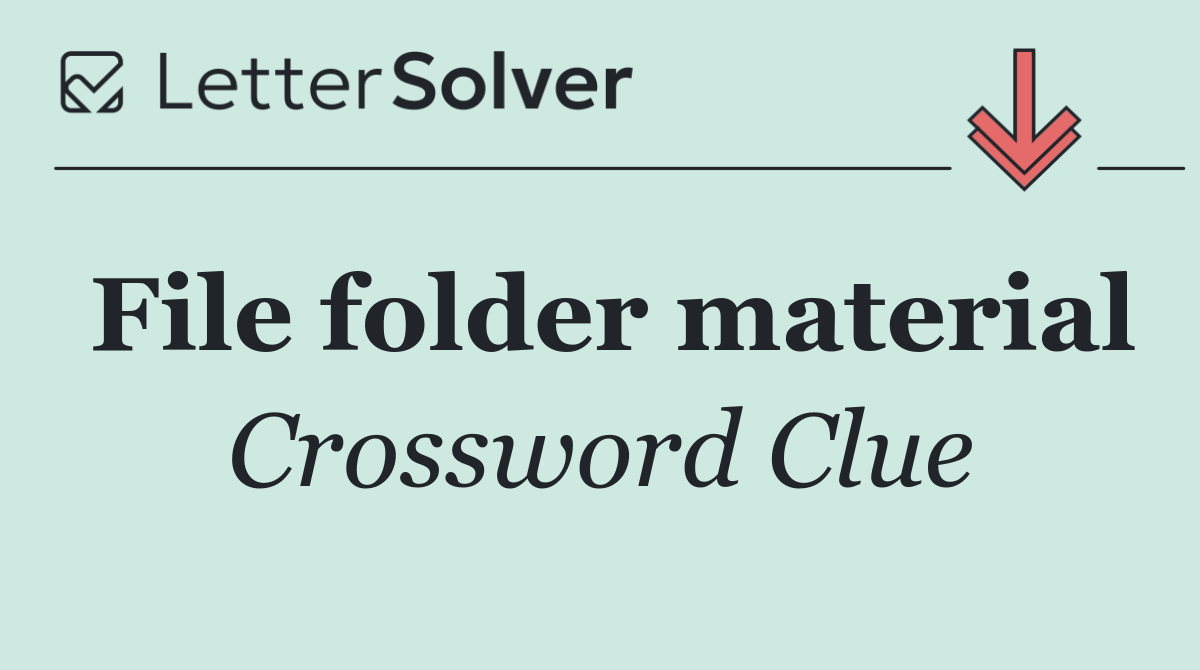 File folder material