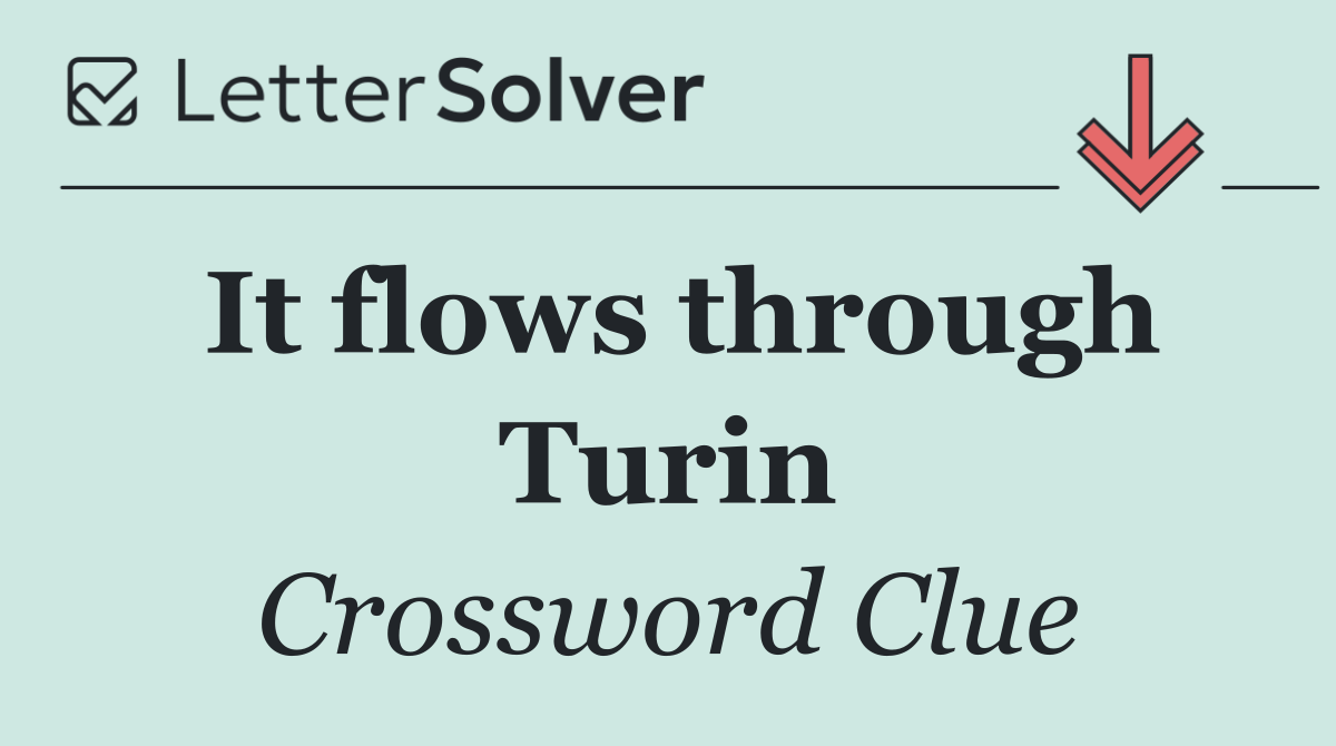 It flows through Turin