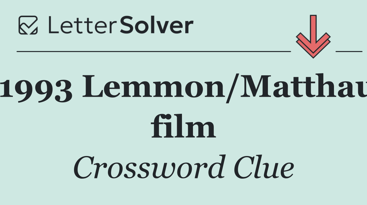 1993 Lemmon/Matthau film