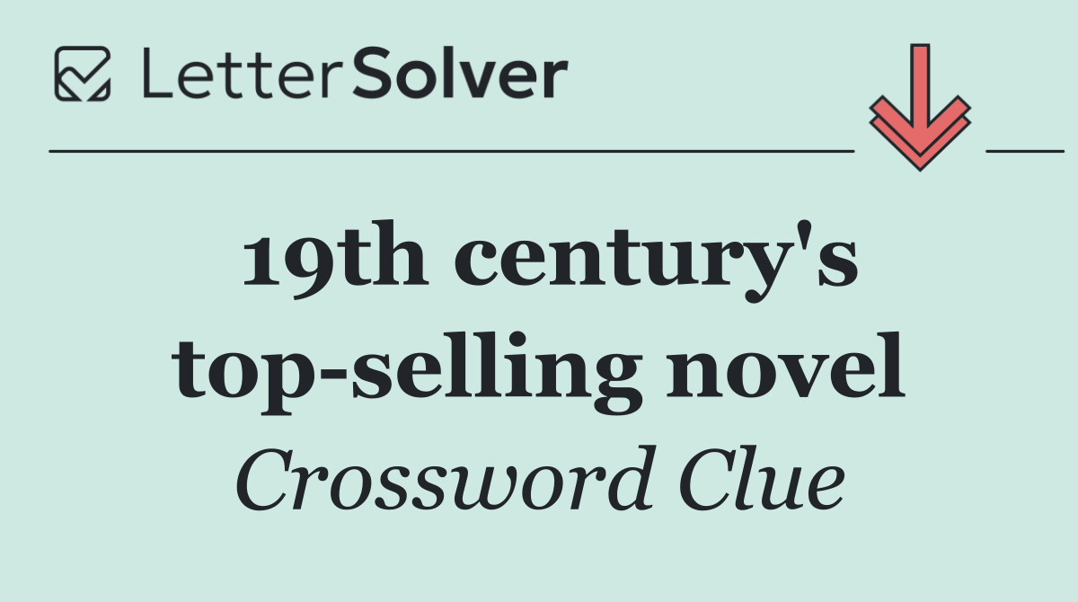 19th century's top selling novel
