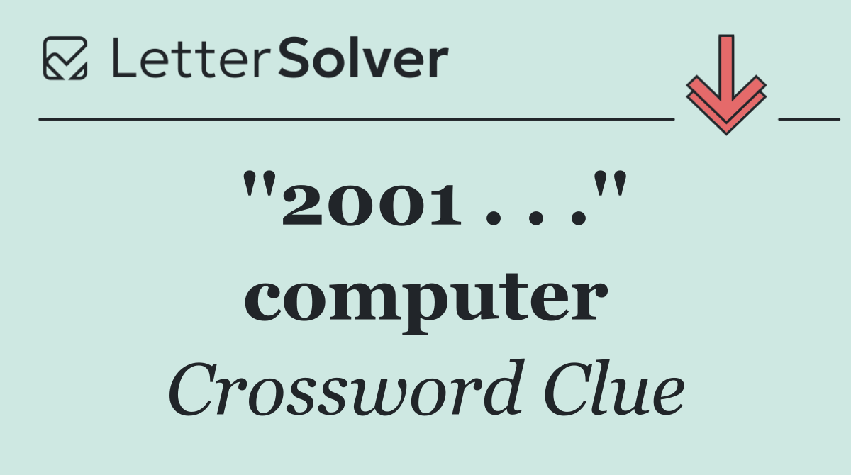 ''2001 . . .'' computer
