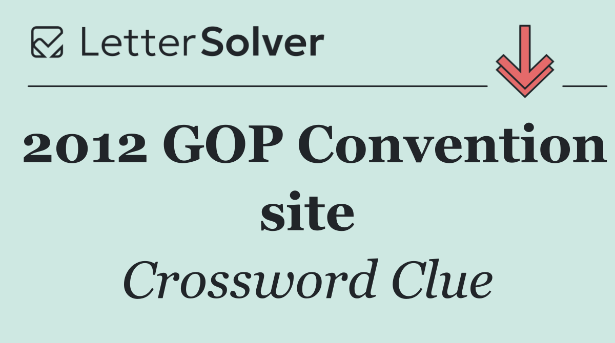 2012 GOP Convention site
