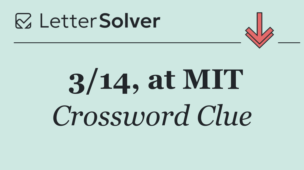 3/14, at MIT