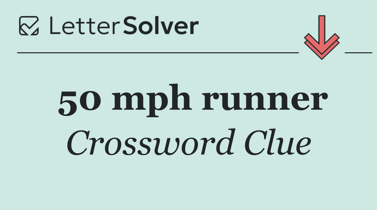 50 mph runner