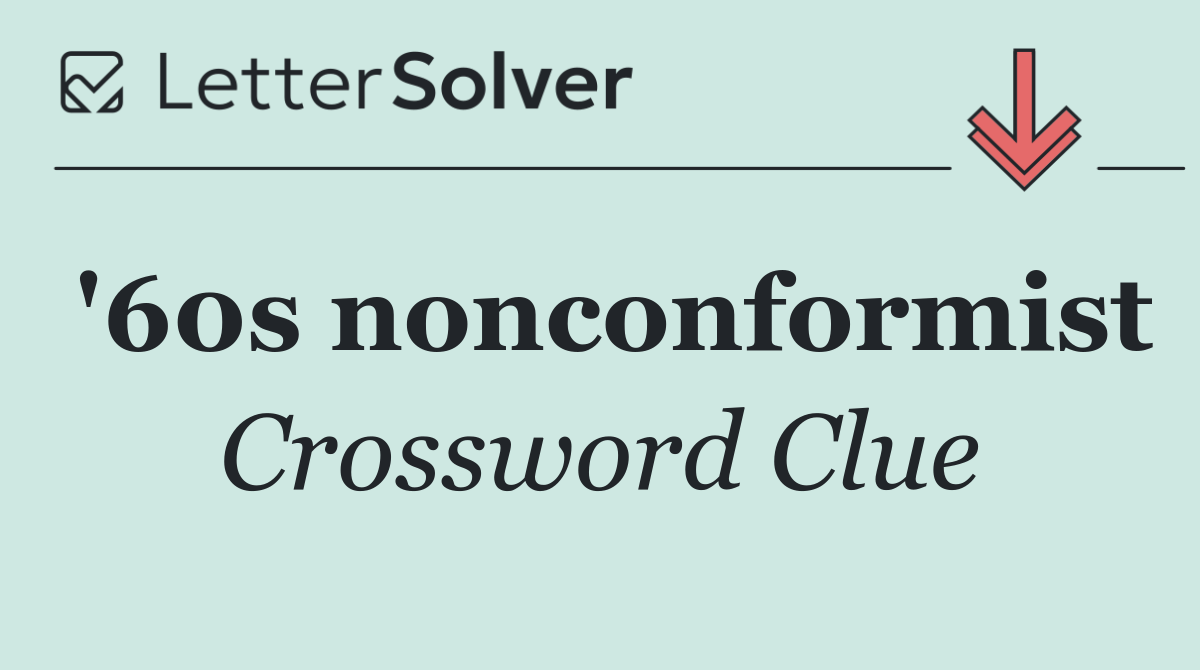 '60s nonconformist