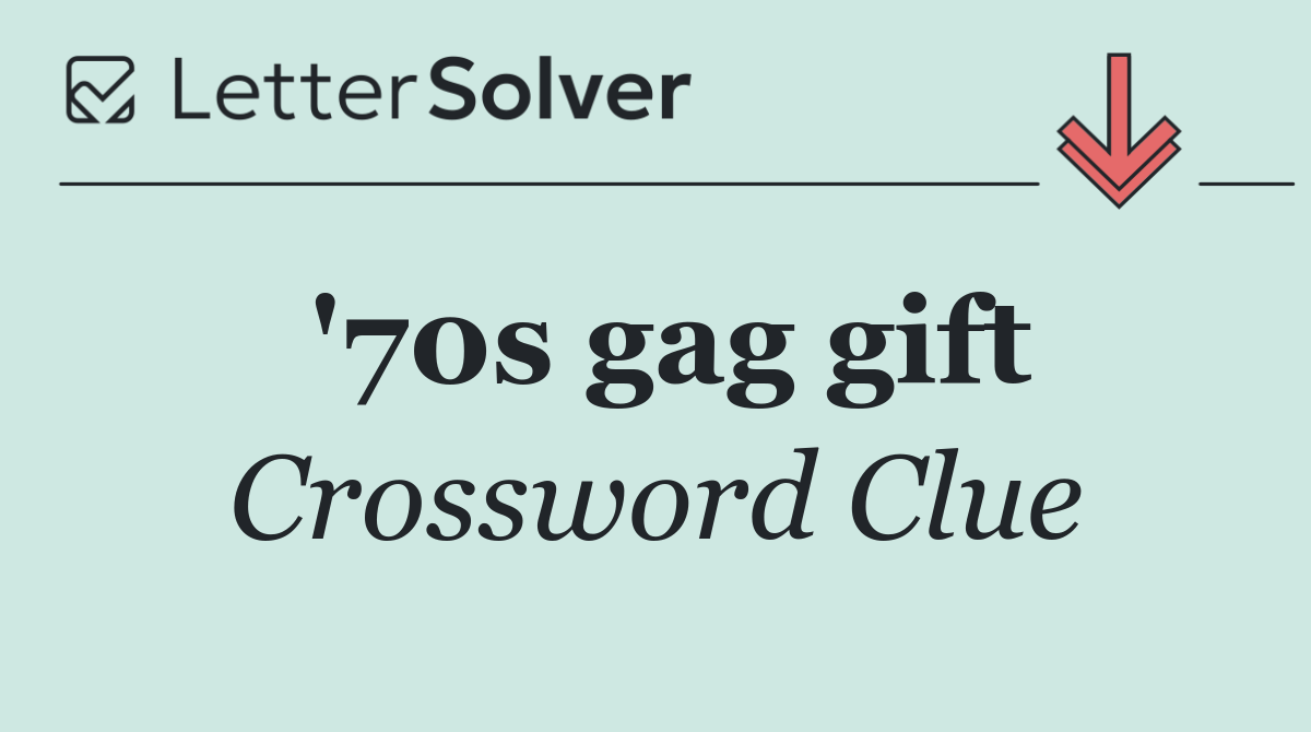 '70s gag gift