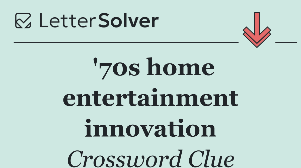 '70s home entertainment innovation