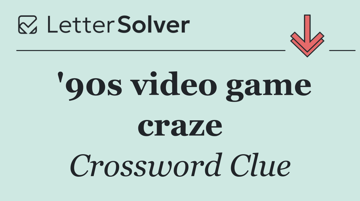 '90s video game craze