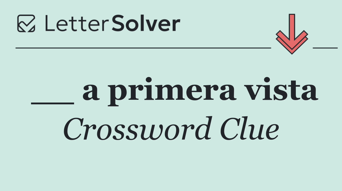 __ a primera vista