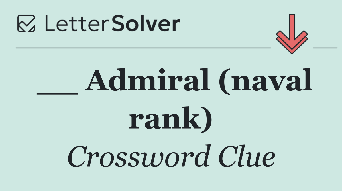 __ Admiral (naval rank)