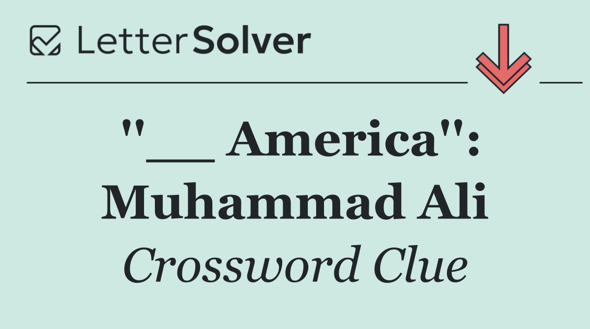 ''__ America'': Muhammad Ali