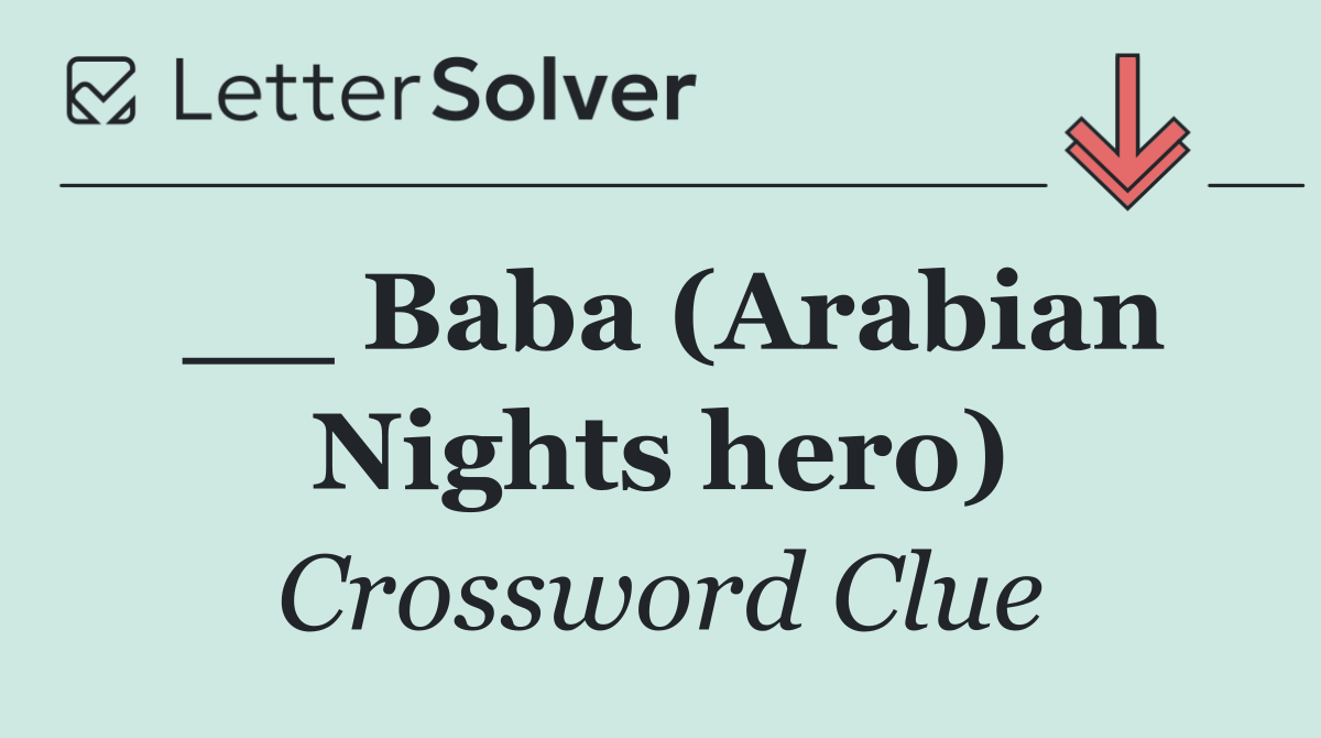 __ Baba (Arabian Nights hero)