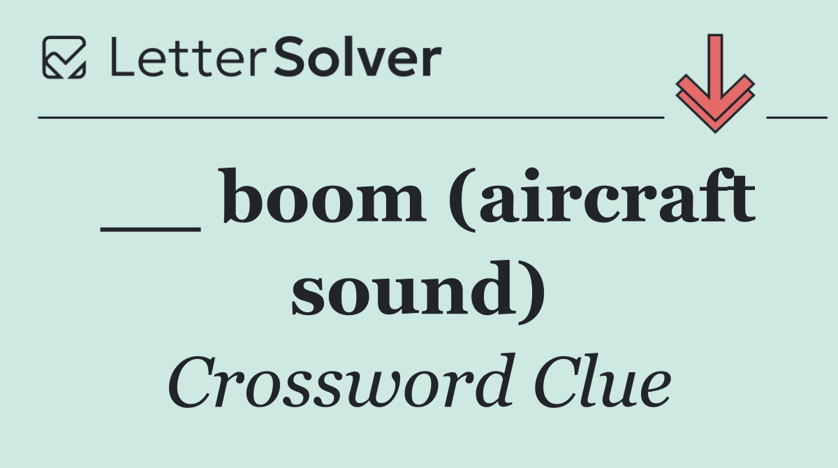 __ boom (aircraft sound)