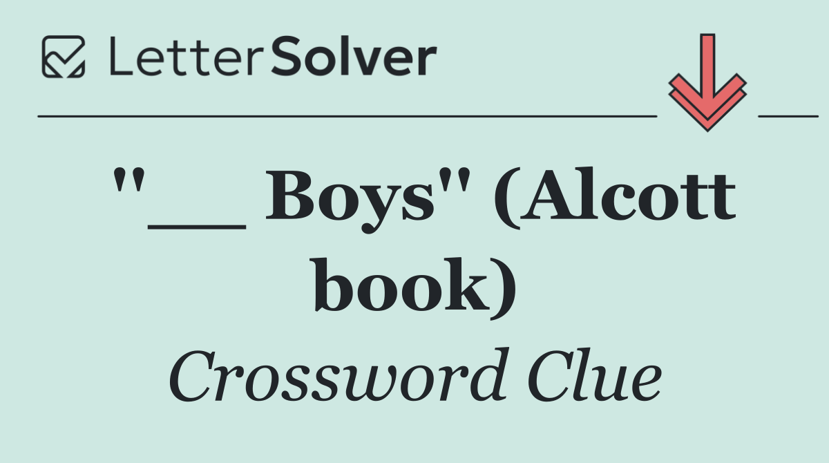 ''__ Boys'' (Alcott book)