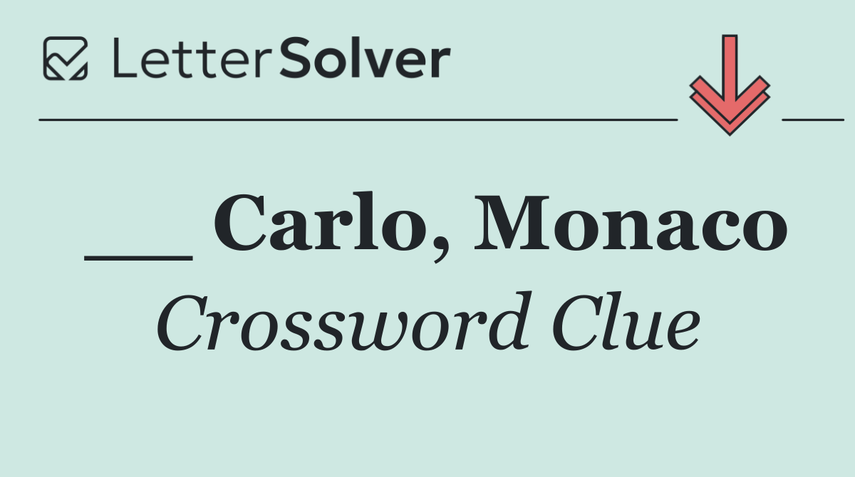 __ Carlo, Monaco