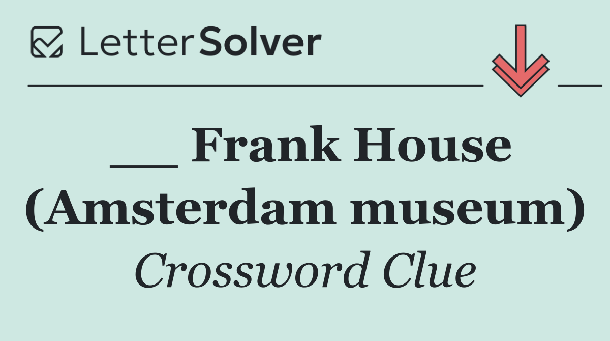 __ Frank House (Amsterdam museum)