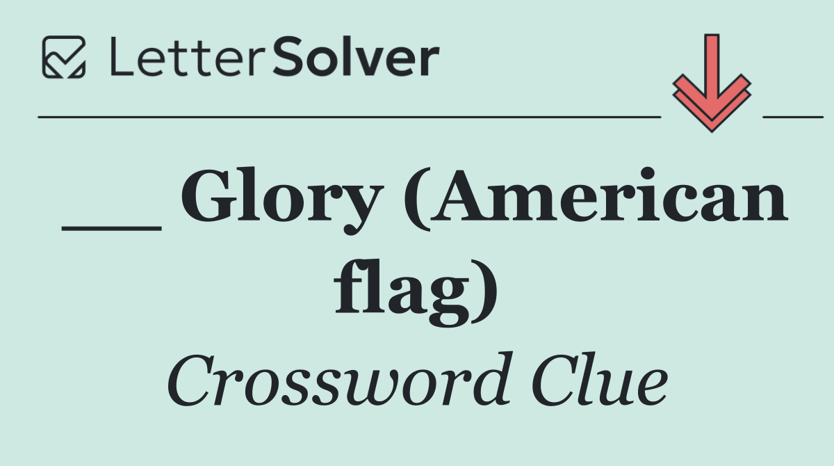 __ Glory (American flag)