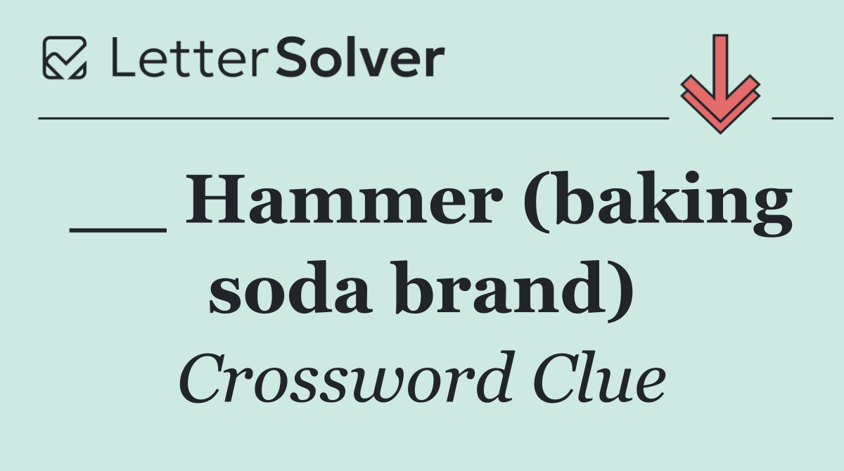 __ Hammer (baking soda brand)