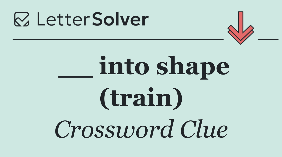 __ into shape (train)