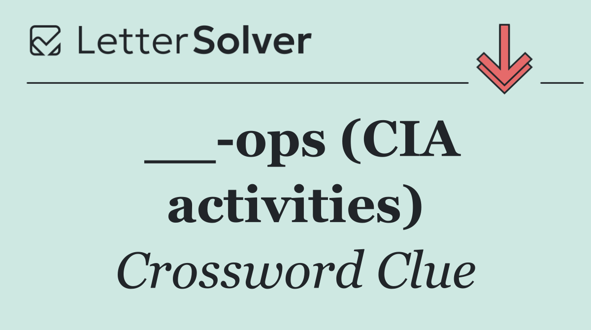 __ ops (CIA activities)