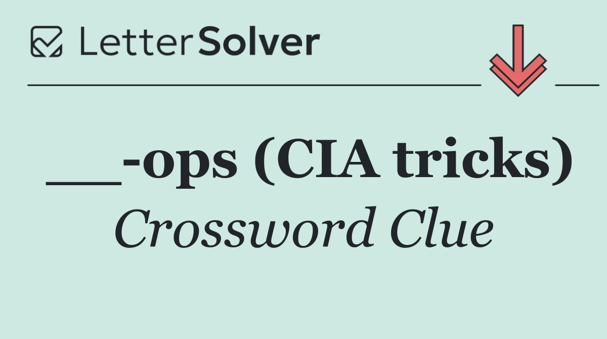 __ ops (CIA tricks)