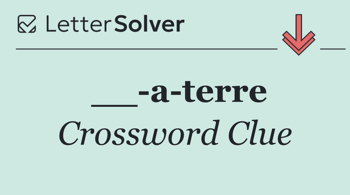 __ a terre