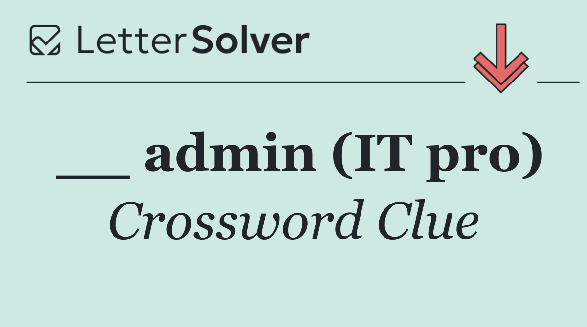 __ admin (IT pro)