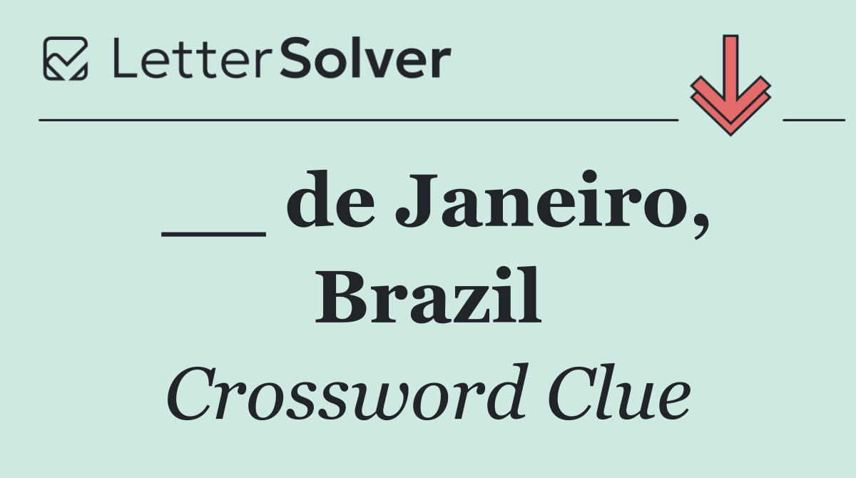 __ de Janeiro, Brazil