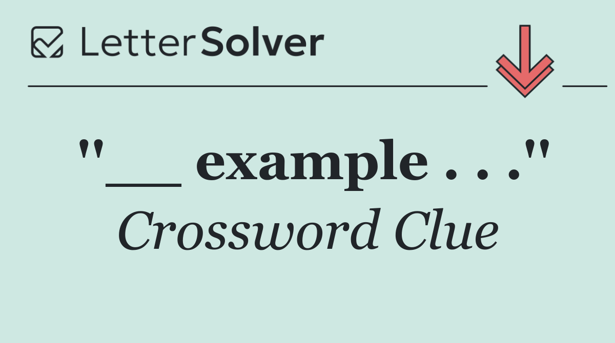 ''__ example . . .''