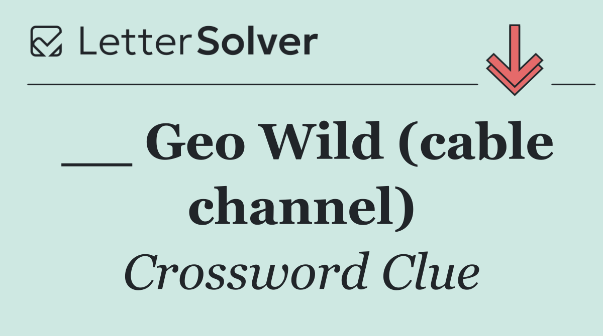 __ Geo Wild (cable channel)