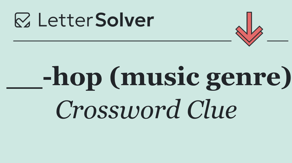 __ hop (music genre)