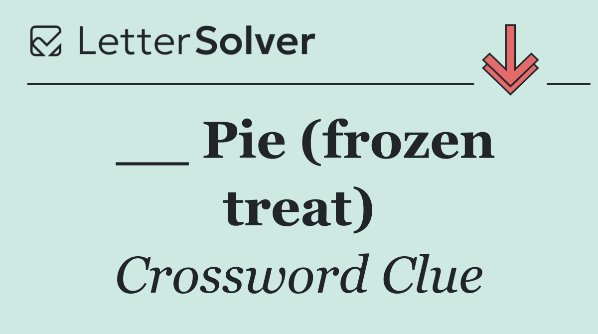 __ Pie (frozen treat)