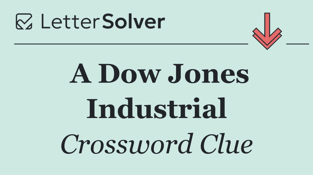 A Dow Jones Industrial