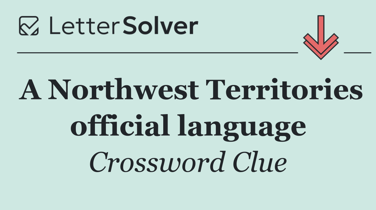 A Northwest Territories official language