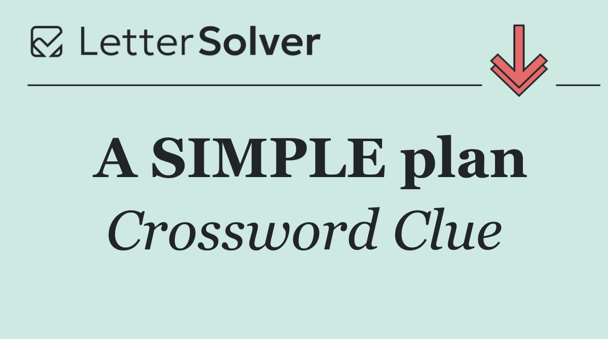 A SIMPLE plan