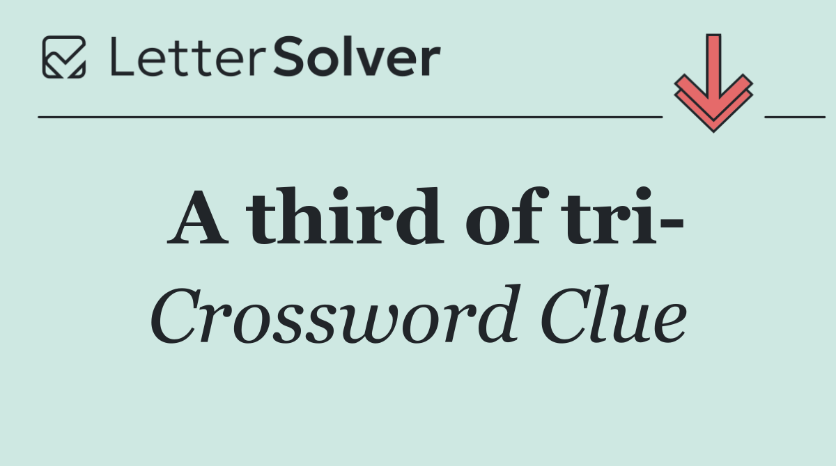 A third of tri 