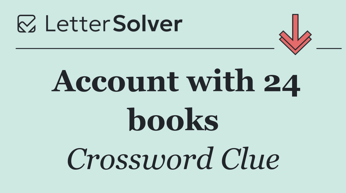 Account with 24 books