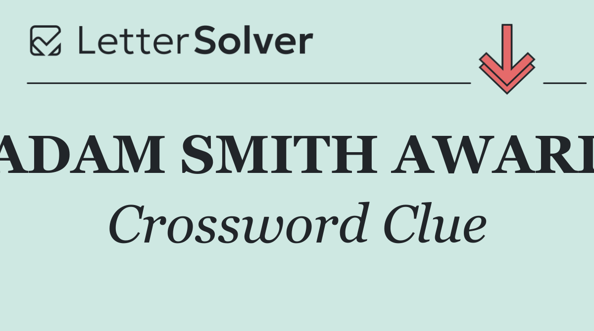 ADAM SMITH AWARD