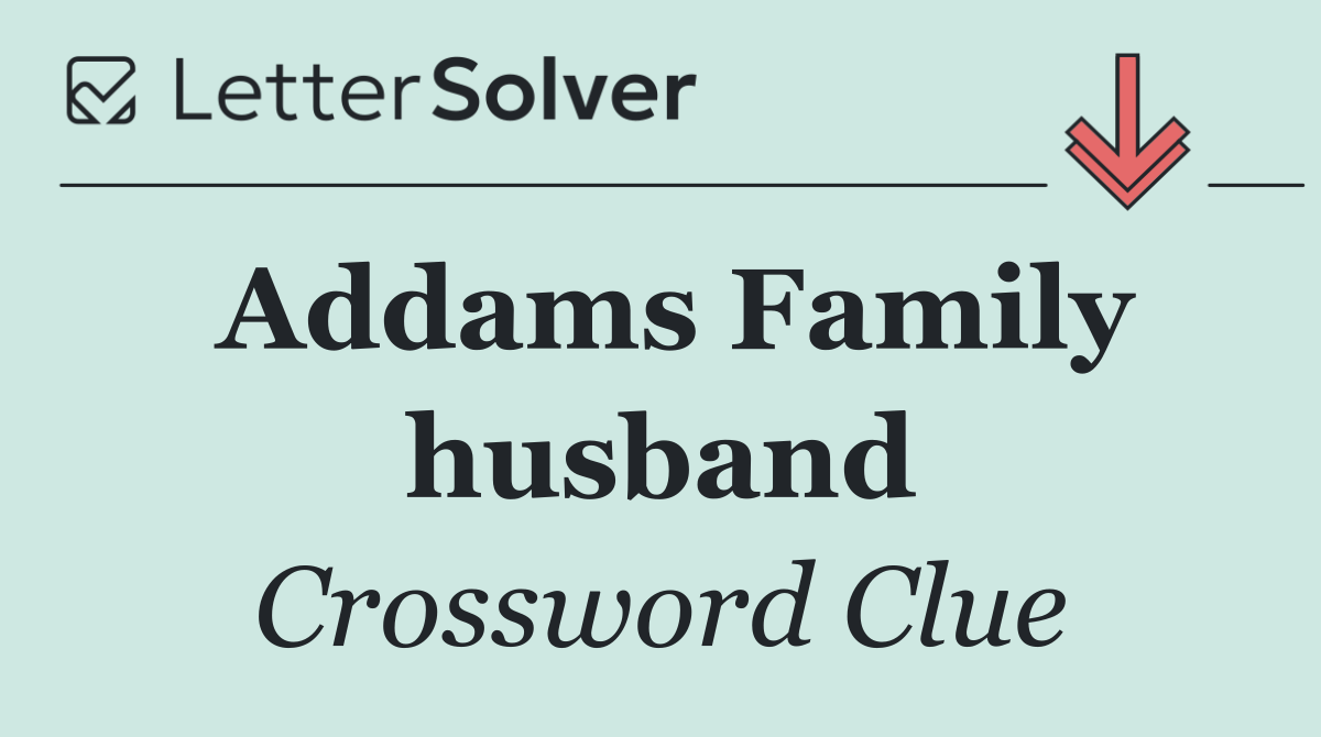 Addams Family husband