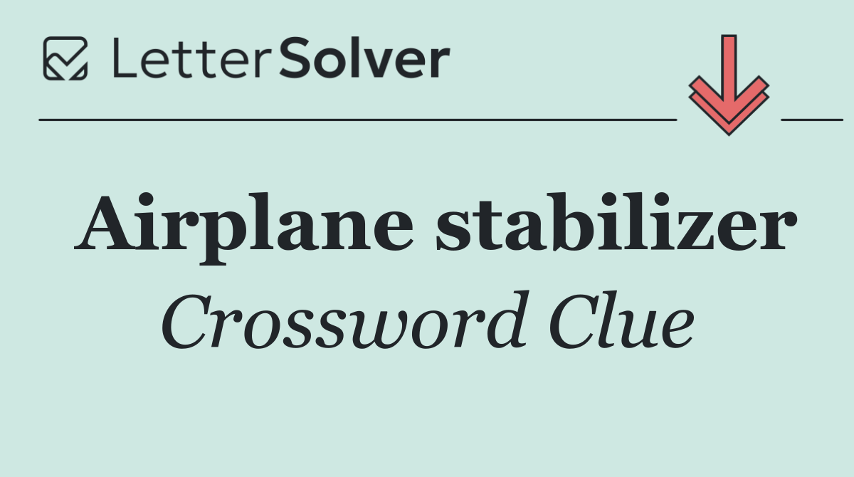 Airplane stabilizer