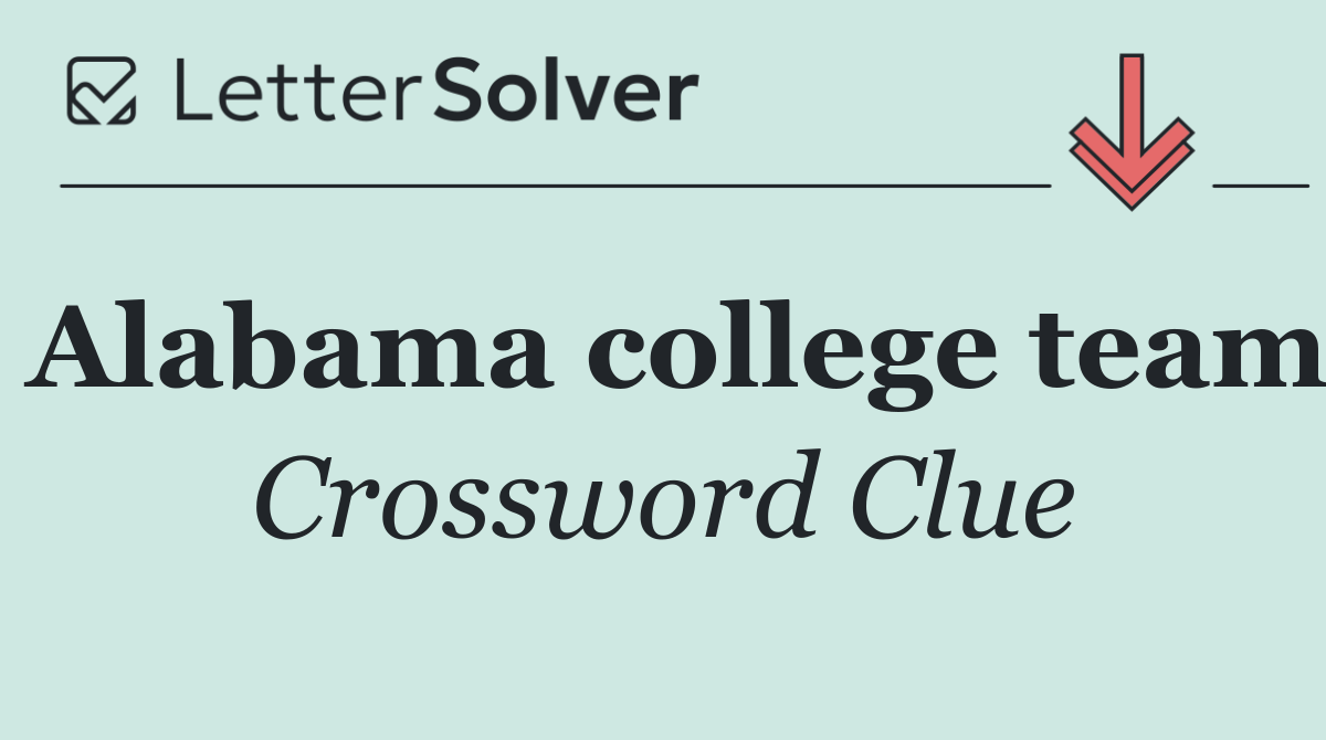 Alabama college team