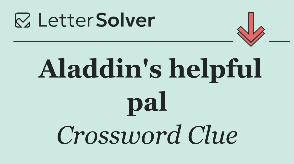 Aladdin's helpful pal