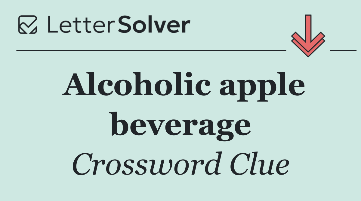 Alcoholic apple beverage