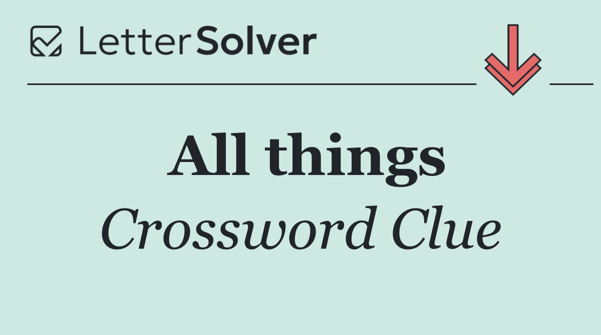 All things