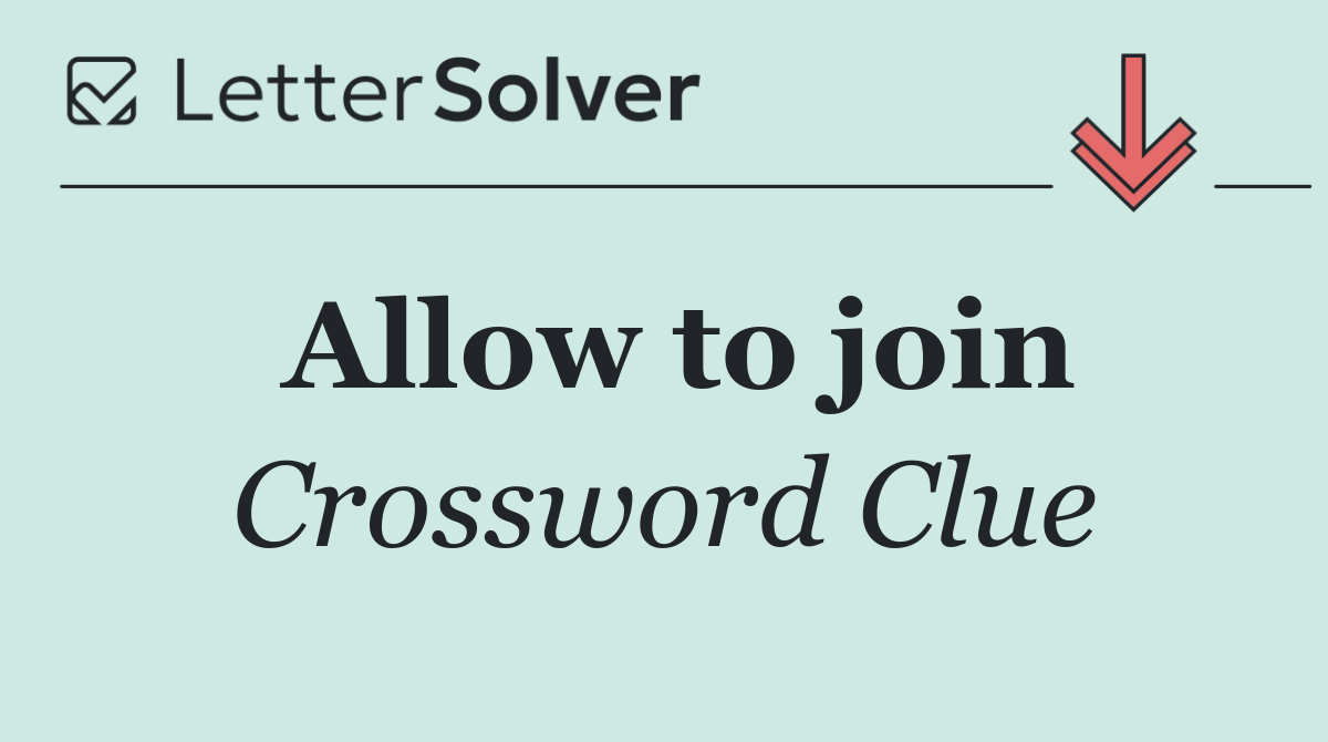 Allow to join