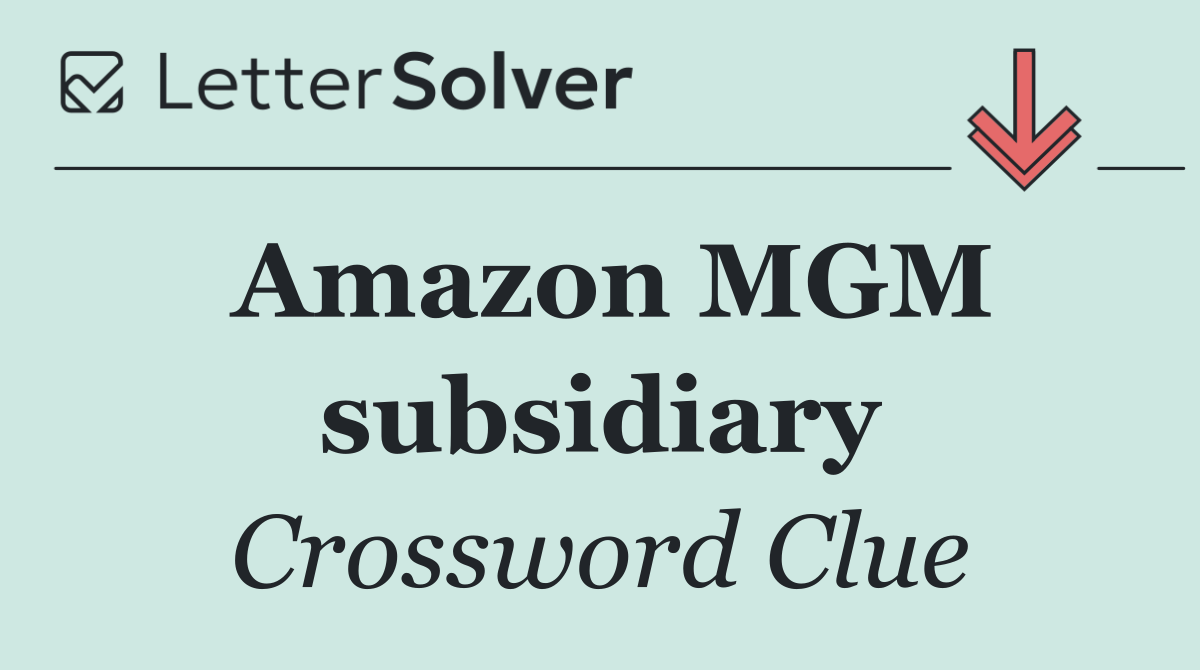Amazon MGM subsidiary