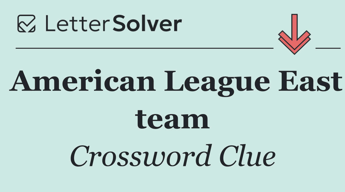 American League East team