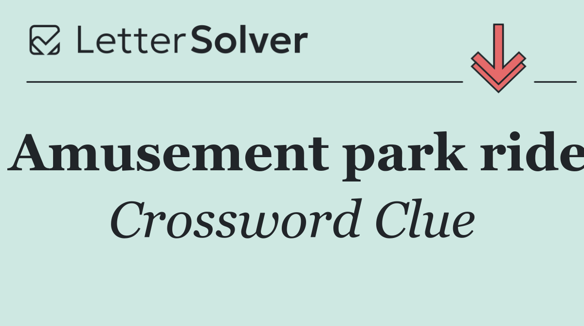 Amusement park ride