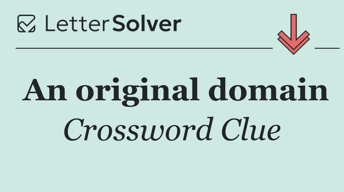 An original domain